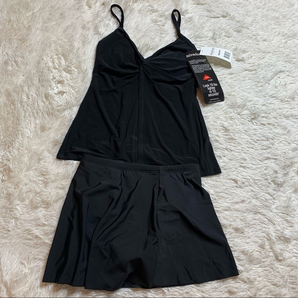 COPY - Miraclesuit love knot charcoal underwire tankini - Picture 2 of 9